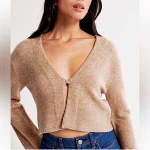 Abercrombie & Fitch | Women’s Wool Blend One Button Relaxed Fit Cardigan Sweater